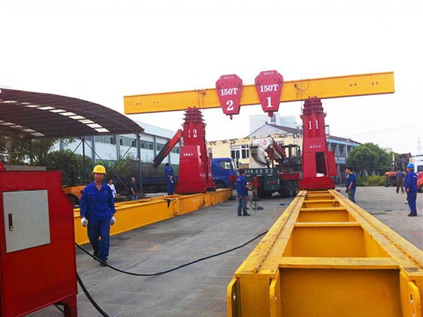 液壓龍門吊安裝-2